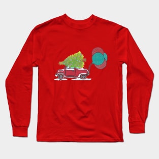 Christmas tree car Long Sleeve T-Shirt